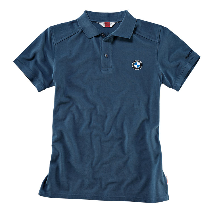 картинка Мужская рубашка-поло BMW Motorrad Logo , Blue от магазина bmw-orugunal.ru
