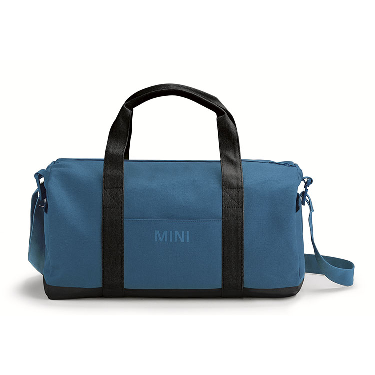 картинка Спортивная сумка MINI Duffle Bag Colour Block, White, Black, Blue от магазина bmw-orugunal.ru